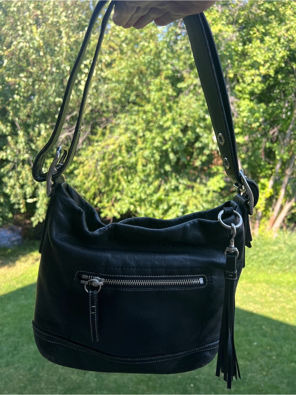 Coach Legacy slim tassel shoulder/crossbody bag - Picture 3 of 9